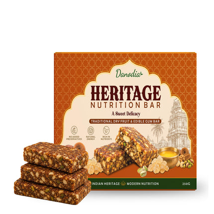 Heritage Nutritional Bar, Indian Sweet Snack, 250g, US Pantry