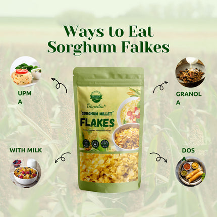 White Sorghum Flakes, Premium Breakfast Millet Flakes 950g