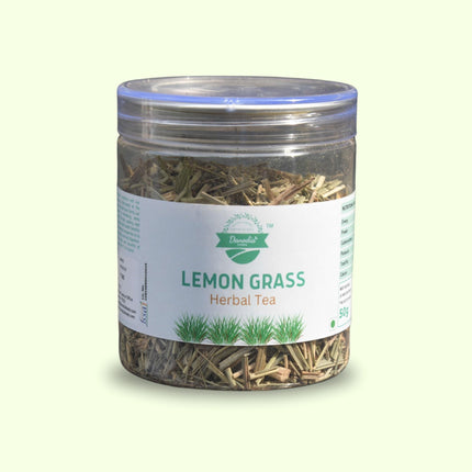 Organic Lemon Grass Herbal Tea, Essense of Lemon, 50g Jar