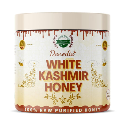 Organic White Kashmir Raw Honey, Unprocessed & Purified