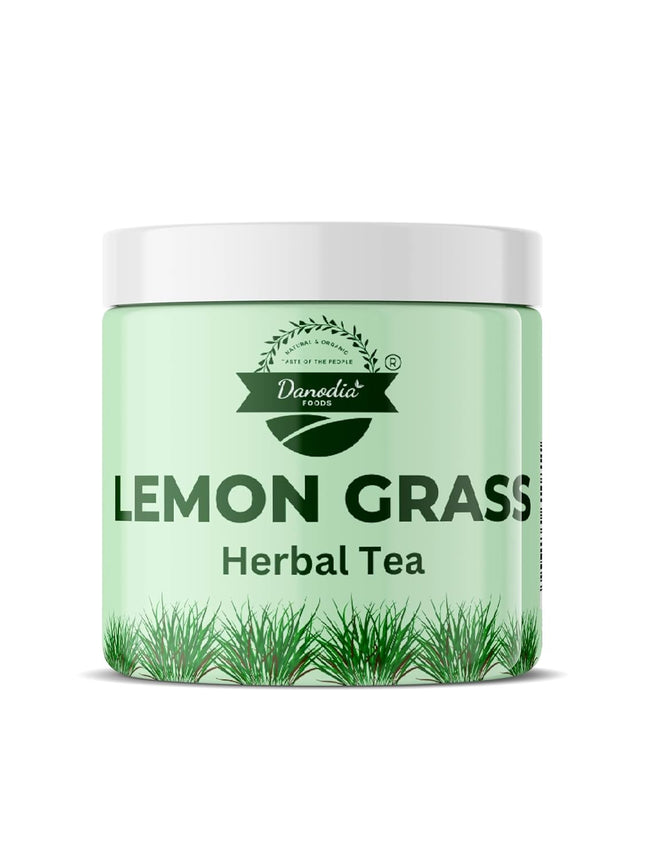 Organic Lemon Grass Herbal Tea, Essense of Lemon, 50g Jar