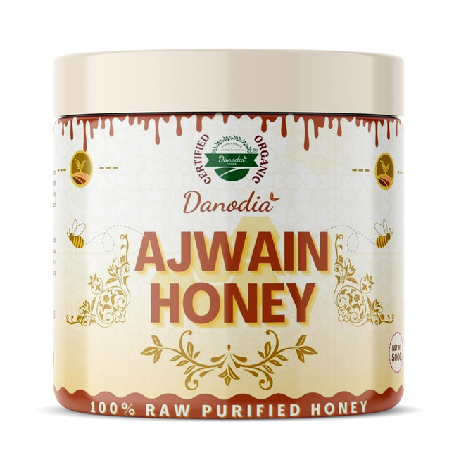 Organic Ajwain Honey, Pure, Unprocessed, Purified Honey