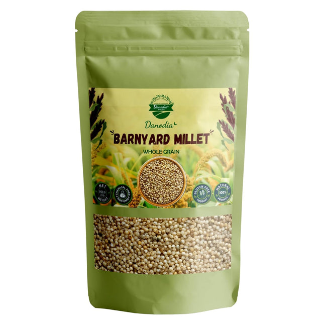 Danodia Foods Barnyard Millet (1KG) 2.2 Lbs | Rich in Protein, Fiber, Vitamins | Non-GMO, Gluten Free Diet, Low GI | 100% Unpolished, Grown By Small Farmers