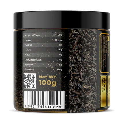 Real Organic Assam Black Tea, Strong Flavour - Wild Smoked 100g