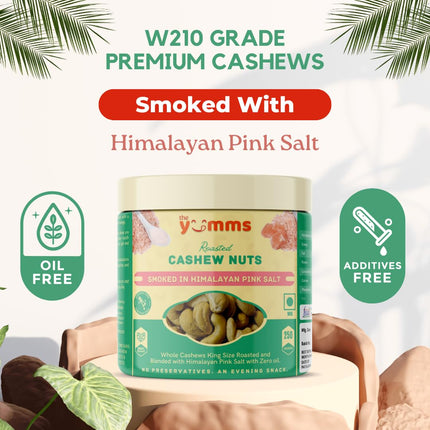 Danodia Foods Roasted Himalayan Pink Salt Cashew - Premium 250g | Crunchy, Flavorful & Naturally Savory Snack | Perfect for Healthy Snacking, Parties & Gifting