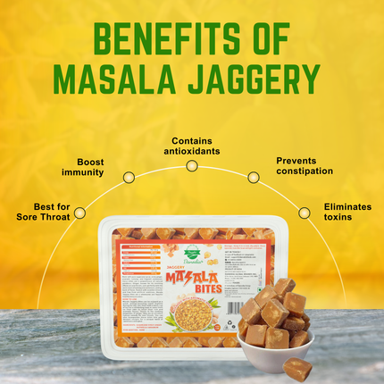 Danodia Foods Masala Jaggery Bites with Ginger & Cardamom, 15.9 oz