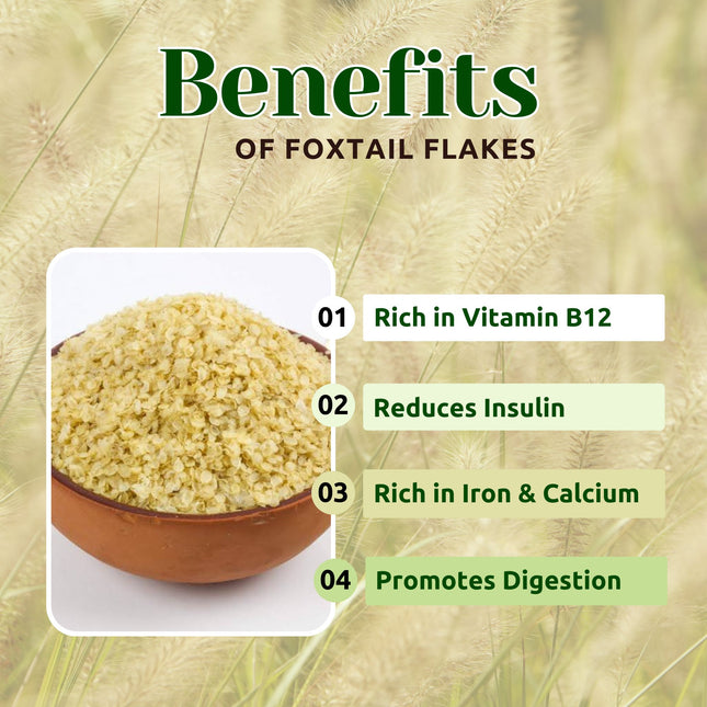 Foxtail Millet Flakes, Healthy Breakfast Flakes 950g