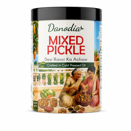 Mixed Pickle 350g (12.35 oz), Traditional Indian Pickle Condiment