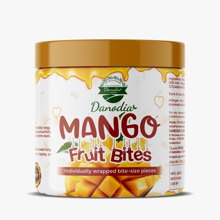 Mango Jelly Bites Candy Snack, Chewy Indian Candy, 300g, Pack
