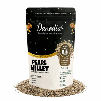 Organic Pearl Millet Bajra Grain, Gluten-Free, 2 lb Pack