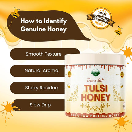 Organic Tulsi Honey, Raw & Unprocessed but Purified Honey