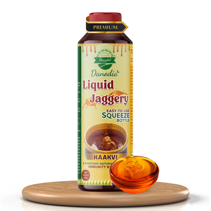 Organic Liquid Jaggery Syrup, Gur Sweetener, 700g, Gur Cane