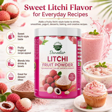 Litchi Powder, Smoothies & Baking, 200g Pack, Smoothie Pantry
