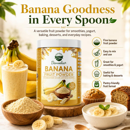 Banana Powder, Smoothies & Baking, 200g Pack, Smoothie Pantry