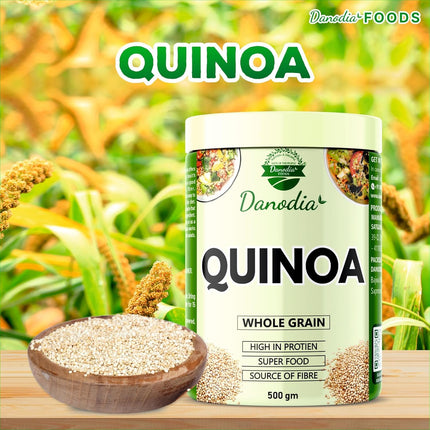 Organic Hulled Quinoa Grains, 500g (1.1lb, 17oz)