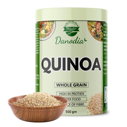 Organic Hulled Quinoa Grains, 500g (1.1lb, 17oz)