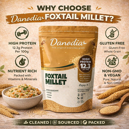 Organic Foxtail Millet Grain, Gluten-Free, 2 lb, Whole Grain