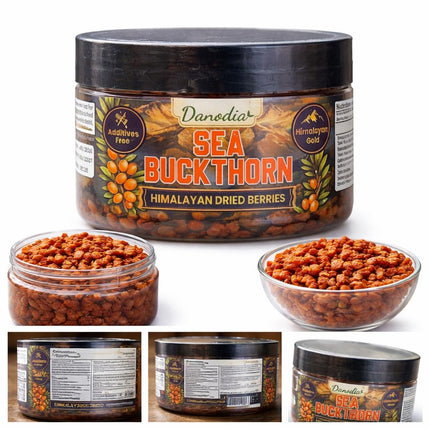 Sea Buckthorn Dried Berries, Himalayan Sea Berry, 80g, Vegan