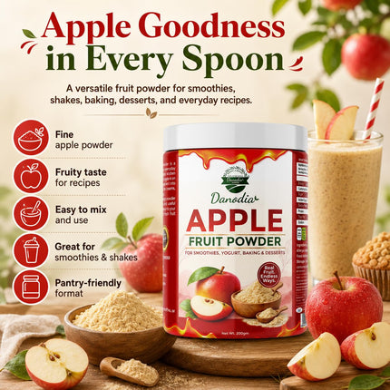 Apple Powder, Smoothies & Baking, 200g Pack, Smoothie Pantry