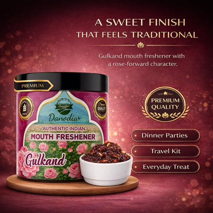 Gulkand Rose Mukhwas, Indian Mukhwas, 100g Pack, Indian Snack