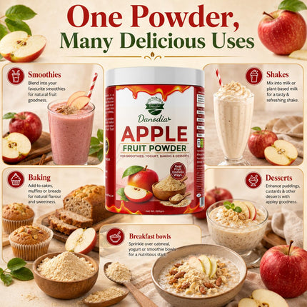 Apple Powder, Smoothies & Baking, 200g Pack, Smoothie Pantry