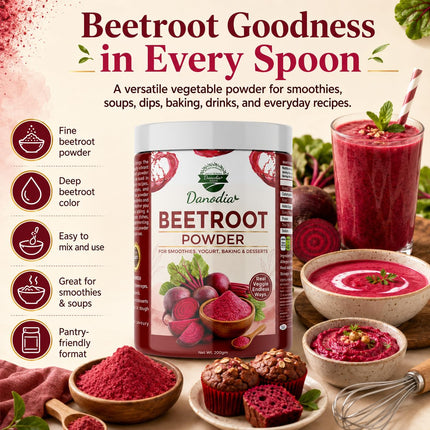 Beetroot Powder, Smoothies & Baking, 200g Pack, for Smoothies