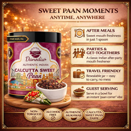 Calcutta Sweet Paan Indian Mukhwas, Indian Mukhwas, 100g Pack