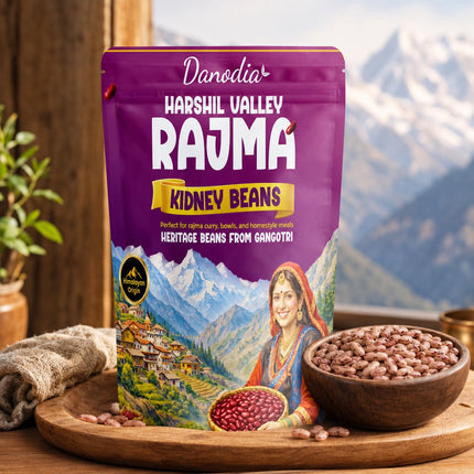 Harshil Valley Rajma Beans, Whole Dried, 2 lb Pack, US Pantry