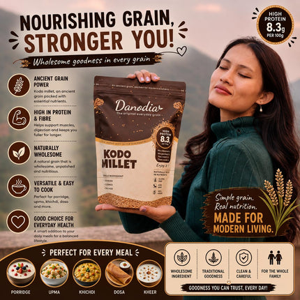 Organic Kodo Millet Grain, Whole Grain, Gluten-Free, 2 lb