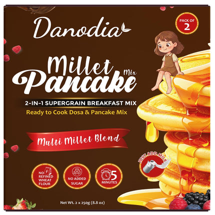 Millet Pancake Mix, Ready to Cook, 250g x 2, South Indian Mix