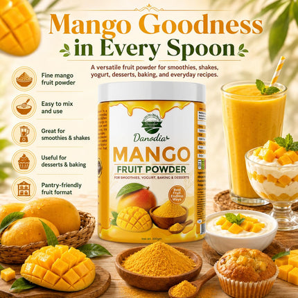 Mango Powder, Smoothies & Baking, 250g Pack, Smoothie Pantry