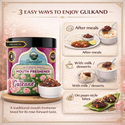 Gulkand Rose Mukhwas, Indian Mukhwas, 100g Pack, Indian Snack