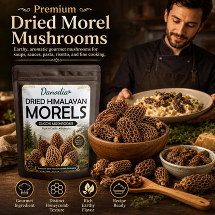 Dried Morel Mushrooms, Gourmet Wild Mushrooms, 56g