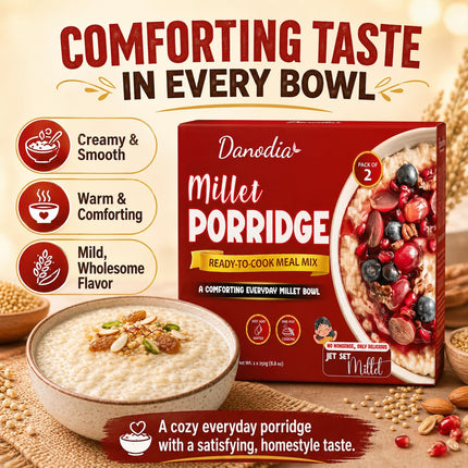Millet Porridge Mix, Ready to Cook, 250g x 2, Easy Meal Prep