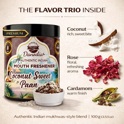 Coconut Sweet Paan Mukhwas, Indian Mukhwas, 100g, Pantry Pack