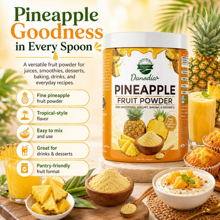 Pineapple Powder Mix, Smoothies & Baking, 200g, for Smoothies