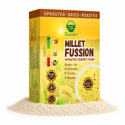 Organic Millet Fusion Sprouted Chapati & Bread Flour, 2 lb Pack