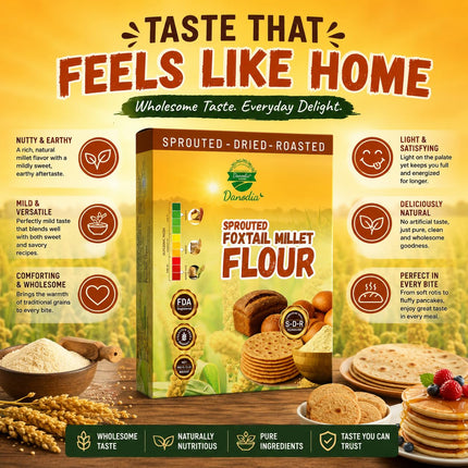Organic Sprouted Foxtail Millet Flour 950g/2 lb