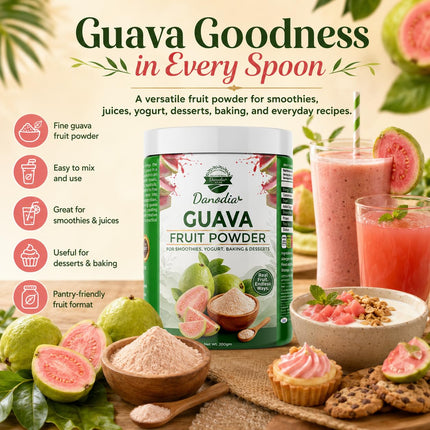 Guava Powder, Smoothies & Baking, 200g Pack, Smoothie Pantry