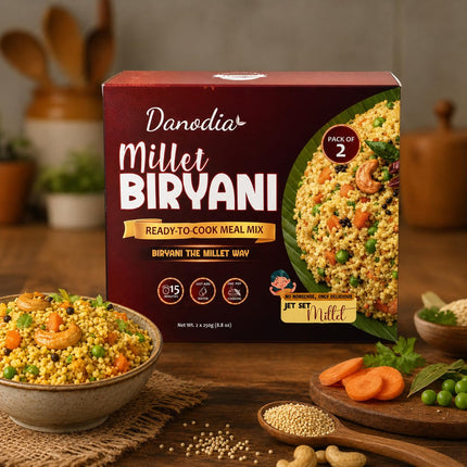 Kodo Millet Biryani Mix, Ready to Cook, 250g x 2, Pantry Pack