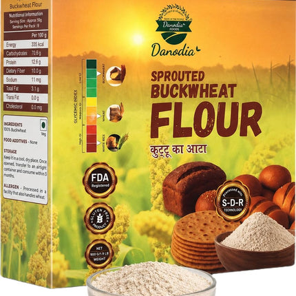 Organic Sprouted Buckwheat Flour, 2 lb Pack