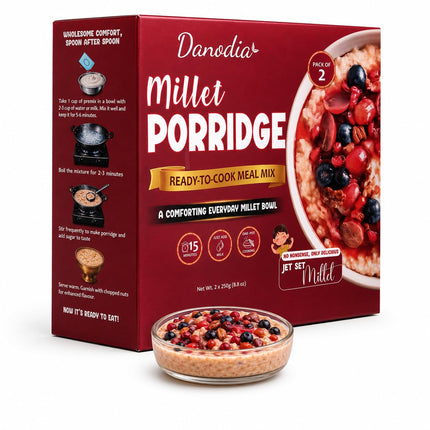 Millet Porridge Mix, Ready to Cook, 250g x 2, Easy Meal Prep