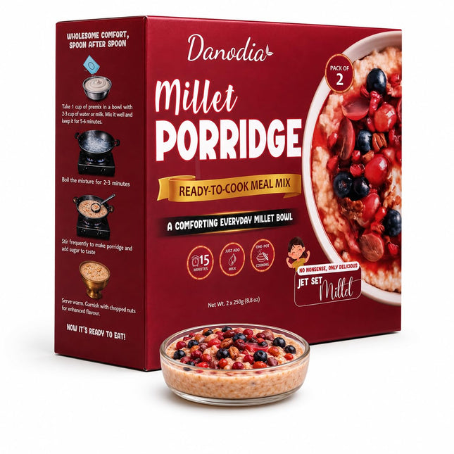 Millet Porridge Mix, Ready to Cook, 250g x 2, Easy Meal Prep