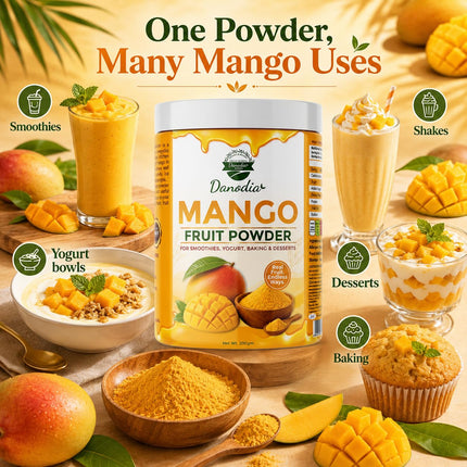 Mango Powder, Smoothies & Baking, 250g Pack, Smoothie Pantry