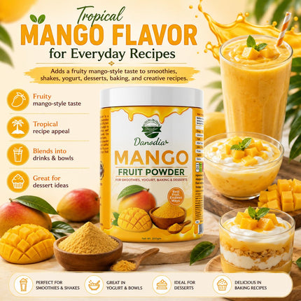Mango Powder, Smoothies & Baking, 250g Pack, Smoothie Pantry