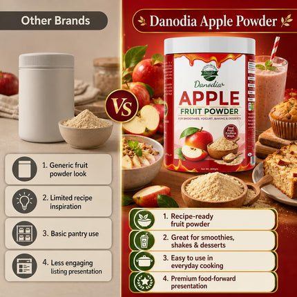 Apple Powder, Smoothies & Baking, 200g Pack, Smoothie Pantry
