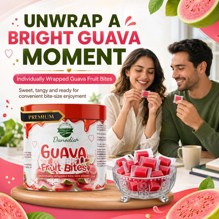 Guava Fruit Bites Candy Snack, Chewy Indian Candy, 300g, Pack