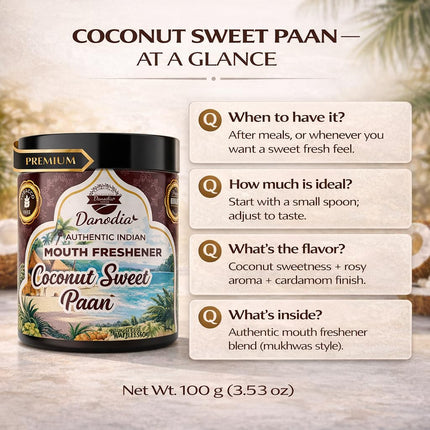 Coconut Sweet Paan Mukhwas, Indian Mukhwas, 100g, Pantry Pack