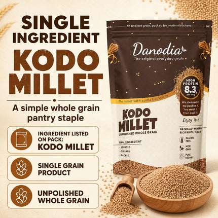 Organic Kodo Millet Grain, Whole Grain, Gluten-Free, 2 lb