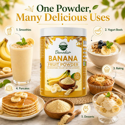 Banana Powder, Smoothies & Baking, 200g Pack, Smoothie Pantry